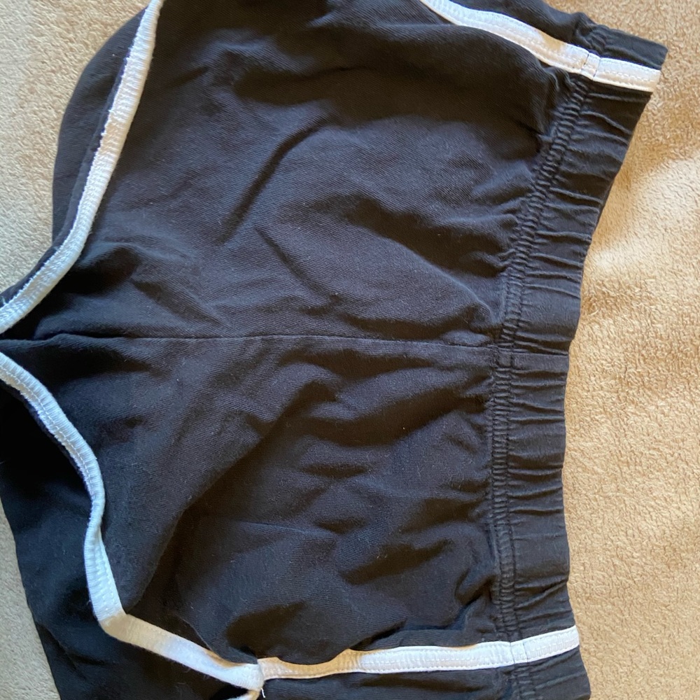Black sleeping shorts